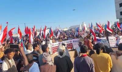 اخبار اليمن الان الغيضة فعالية جماهيرية الانتقالي الجنوبي اخبار اليمن الان الحدث اليوم عاجل