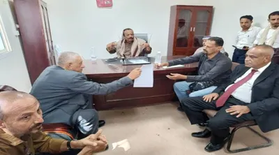 اخبار اليمن الان اجراء الاستلام والتسليم الاراضي بالمحافظة اخبار اليمن الان الحدث اليوم عاجل