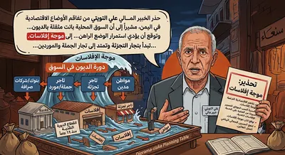 اخبار اليمن الان خبير إفلاسات اليمن تفاقم الديون اخبار اليمن الان الحدث اليوم عاجل