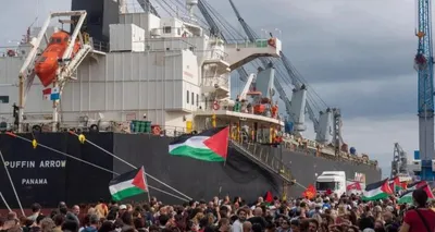 اخبار اليمن الان إضراب عالمي ميناء ومظاهرات لفلسطين اخبار اليمن الان الحدث اليوم عاجل