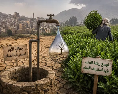 اخبار اليمن الان جفاف الآبار صنعاء زراعة القات اخبار اليمن الان الحدث اليوم عاجل