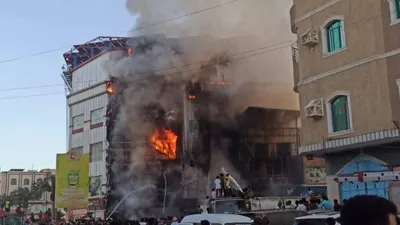اخبار اليمن الان عدن اندلاع حريق تجاري بالمنصورة اخبار اليمن الان الحدث اليوم عاجل