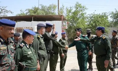 اخبار اليمن الان وزير الداخلية تفقدية لشرطة محافظة اخبار اليمن الان الحدث اليوم عاجل