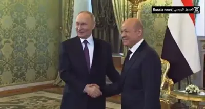 اخبار اليمن الان الرئيس الروسي يستقبل العليمي الكرملين اخبار اليمن الان الحدث اليوم عاجل
