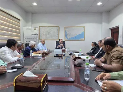 اخبار اليمن الان اجتماع لوزير الكهرباء الجديد عدن اخبار اليمن الان الحدث اليوم عاجل