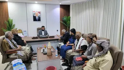 اخبار اليمن الان محافظ ووجهاء الجعادنة لمطالبهم الحقوقية اخبار اليمن الان الحدث اليوم عاجل