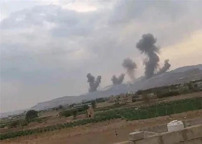 اخبار اليمن الان غارات عنيفة صنعاء وانفجارات العاصمة اخبار اليمن الان الحدث اليوم عاجل