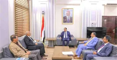 اخبار اليمن الان البكري يناقش التعاون المشترك وإمكانية اخبار اليمن الان الحدث اليوم عاجل