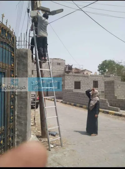 اخبار اليمن الان مبادرة لإنارة الشوارع معاناة الظلام اخبار اليمن الان الحدث اليوم عاجل