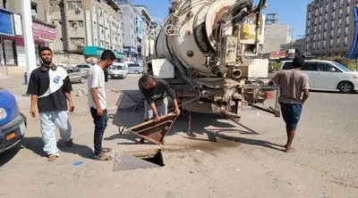 اخبار اليمن الان تنفيذ ميدانية لتنظيف شبكات المنصورة اخبار اليمن الان الحدث اليوم عاجل