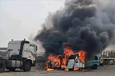 اخبار اليمن الان اندلاع حريق باصين محطة بالعاصمة اخبار اليمن الان الحدث اليوم عاجل