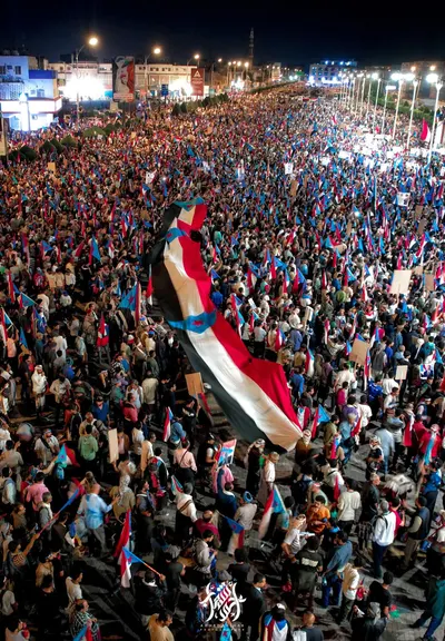 اخبار اليمن الان تظاهرة لأنصار المجلس الانتقالي الجنوبي اخبار اليمن الان الحدث اليوم عاجل