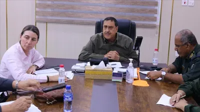 اخبار اليمن الان مدير يلتقي خبراء الاتحاد الأوروبي اخبار اليمن الان الحدث اليوم عاجل