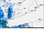توقعات بأمطار غزيرة ومتوسطة على عدة محافظات يمنية