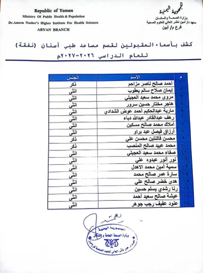 اخبار اليمن الان الدكتور العالي للعلوم الصحية امتحانات اخبار اليمن الان الحدث اليوم عاجل