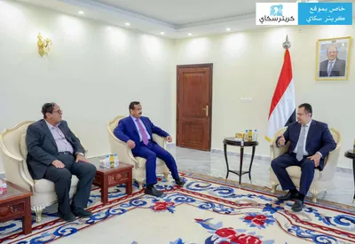 اخبار اليمن الان معين عبدالملك يلتقي الوزير بعدن اخبار اليمن الان الحدث اليوم عاجل