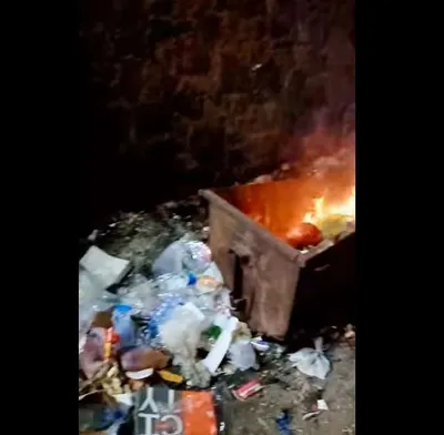 اخبار اليمن الان إحراق القمامة بالقرب الكهرباء بكارثة اخبار اليمن الان الحدث اليوم عاجل