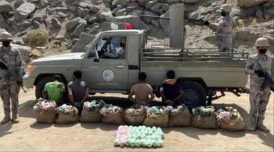 اخبار اليمن الان السعودي مهربين يمنيين ويصادر كيلوجرام اخبار اليمن الان الحدث اليوم عاجل