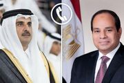 الرئيس السيسي يجري اتصالا هاتفيا بأمير قطر