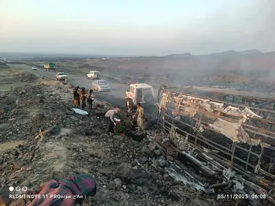 اخبار اليمن الان والضحايا بالعشرات احتراق للنقل الجماعي اخبار اليمن الان الحدث اليوم عاجل