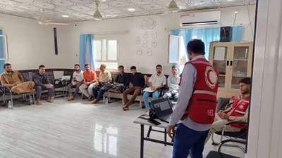 اخبار اليمن الان الجامعات يتعرفون الإنساني والتطوعي للهلال اخبار اليمن الان الحدث اليوم عاجل