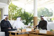 رئيس الإمارات يستقبل حاكم رأس الخيمة وولي عهده...