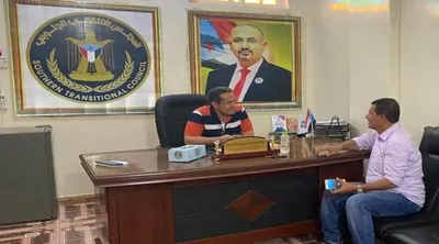 اخبار اليمن الان انتقالي يلتقي الشباب والرياضة بالمحافظة اخبار اليمن الان الحدث اليوم عاجل