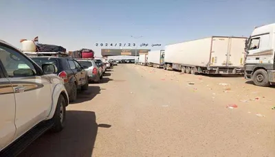 اخبار اليمن الان ازدحام مسبوق بمنفذ الوديعة اخبار اليمن الان الحدث اليوم عاجل