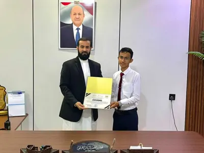 اخبار اليمن الان المهندس بالمركز والجائزة الذهبية الابتكار اخبار اليمن الان الحدث اليوم عاجل