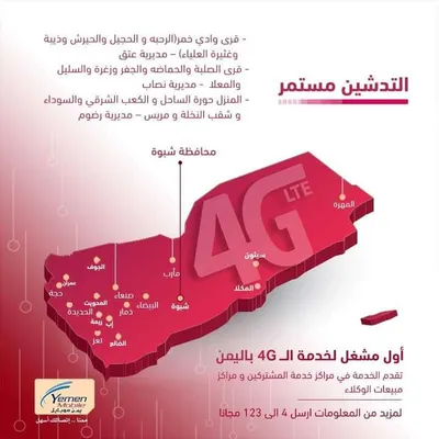 اخبار اليمن الان تدشين الجيل الرابع موبايل مناطق اخبار اليمن الان الحدث اليوم عاجل