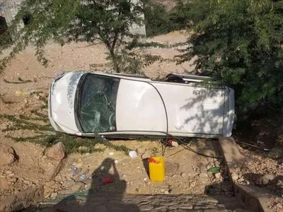 اخبار اليمن الان اصابة قائد عسكري بانقلاب باص اخبار اليمن الان الحدث اليوم عاجل