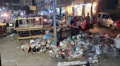 اخبار اليمن الان شوارع الشيخ عثمان أكوام القمامة اخبار اليمن الان الحدث اليوم عاجل