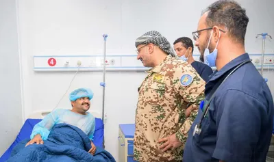 اخبار اليمن الان الفريق يتفقد أحوال المواطنين والجرحى اخبار اليمن الان الحدث اليوم عاجل
