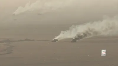 اخبار اليمن الان تحشيدات السعودية واحراق الآليات العسكرية اخبار اليمن الان الحدث اليوم عاجل