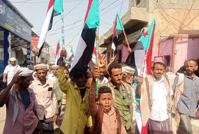 اخبار اليمن الان احتجاجية مديريات لإدراج مدانين بالإرهاب اخبار اليمن الان الحدث اليوم عاجل