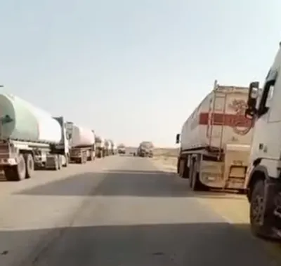 اخبار اليمن الان مسلحون يحتجزون ناقلات للمطالبة السعودية اخبار اليمن الان الحدث اليوم عاجل
