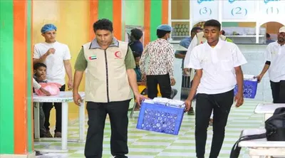 اخبار اليمن الان الهلال الأحمر الإماراتي مشروع إفطار اخبار اليمن الان الحدث اليوم عاجل