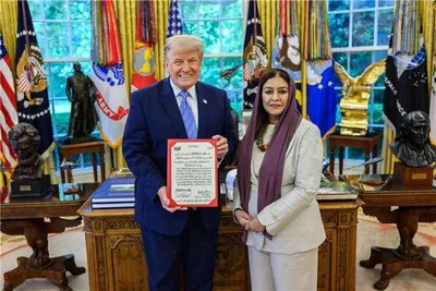 اخبار اليمن الان ترامب يتسلم اعتماد السفيرة اليمنية اخبار اليمن الان الحدث اليوم عاجل