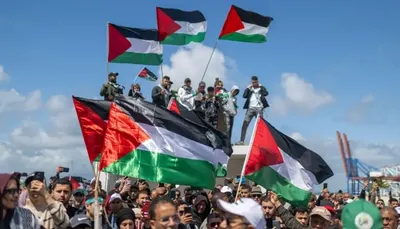 اخبار اليمن الان متظاهرون يحتجون ميناء نيوجيرسي إسرائيلية اخبار اليمن الان الحدث اليوم عاجل