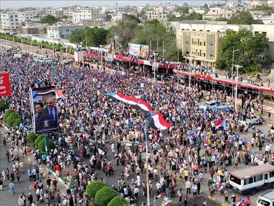 اخبار اليمن الان العروض مليونية الذكرى لتأسيس الجنوبي اخبار اليمن الان الحدث اليوم عاجل