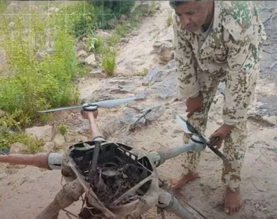 اخبار اليمن الان إسقاط مسيرة حوثية جبهة الصلو اخبار اليمن الان الحدث اليوم عاجل