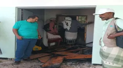 اخبار اليمن الان انتقالي يتفقد أضرار الحريق مدرسة اخبار اليمن الان الحدث اليوم عاجل