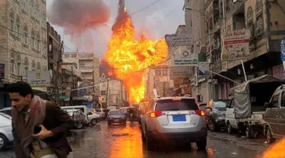 اخبار اليمن الان انفجارات عنيفة صنعاء غارات إسرائيلية اخبار اليمن الان الحدث اليوم عاجل