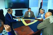 صحيفة الثورة صنعاء اخبار اليمن الان الحوالي والصعدي يناقشان احتياجات الأكاديمية اخبار اليمن الان الحدث اليوم عاجل صحيفة الثورة صنعاء