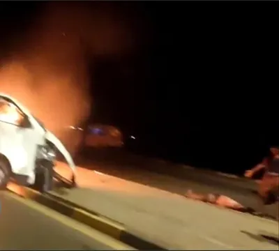 اخبار اليمن الان حادث سير مروع احتراق الجسر اخبار اليمن الان الحدث اليوم عاجل