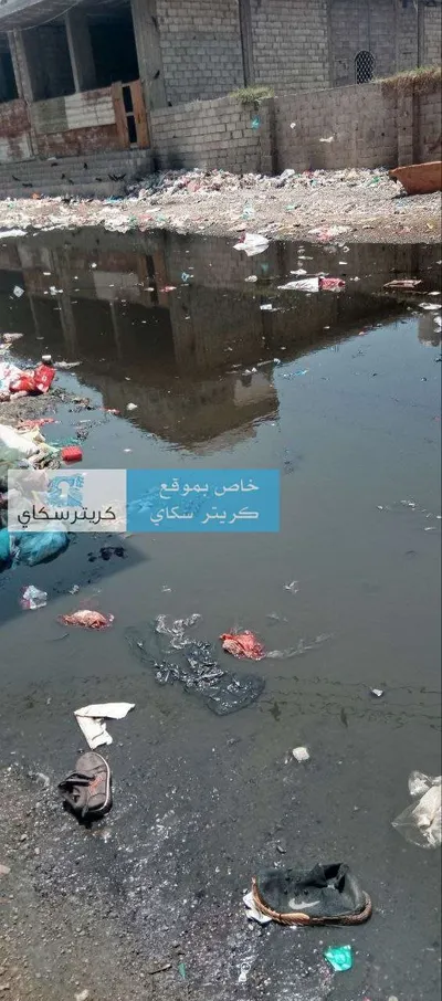 اخبار اليمن الان بحيرة المجاري تغرق شارع بعدن اخبار اليمن الان الحدث اليوم عاجل