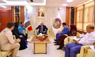 اخبار اليمن الان الكثيري يستقبل الوفد لمنظمة الفرنسية اخبار اليمن الان الحدث اليوم عاجل