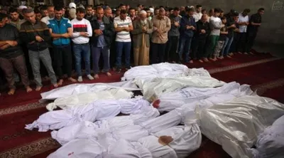 اخبار اليمن الان فلسطينية تستقبل جثامين أطفالها التسعة اخبار اليمن الان الحدث اليوم عاجل