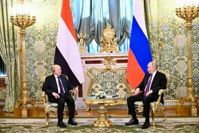 اخبار اليمن الان الرئيس العليمي مباحثات الروسي الكرملين اخبار اليمن الان الحدث اليوم عاجل