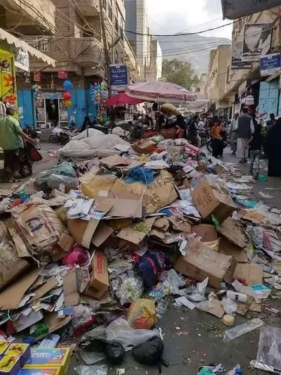 اخبار اليمن الان صورة مؤسفة تشوه جمال مدينة اخبار اليمن الان الحدث اليوم عاجل